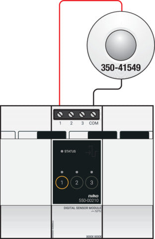 Niko 360° Bewegingsdetector 24V Met Potentieel Vrij Contact - 350-41549