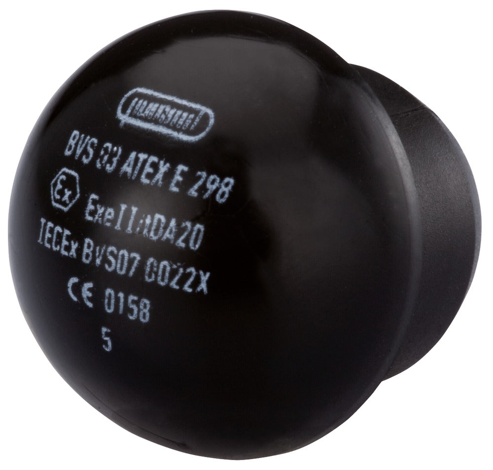 Hummel HSK-V-EX PG29 M32 NPT Blind Plug Black - 1296290111 [5 Pieces]