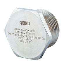 Hummel M20x1.5 Nikkel Messing Ex-D Blinde Plug - 1875200050