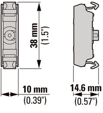 Witte Led Paneelmontage Indicator 12-30V AC/DC - 180795