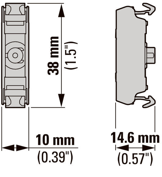 Frontmontage Groene LED Element 12-30V AC/DC - 180797