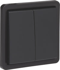 Niko Hydro IP55 Dubbele Twee Weg Schakelaar 10AX Zwart - 761-32605