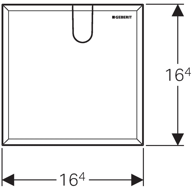 Geberit Alpine Witte Afdekking Voor Ingebouwde Functiebox - 116.425.11.1