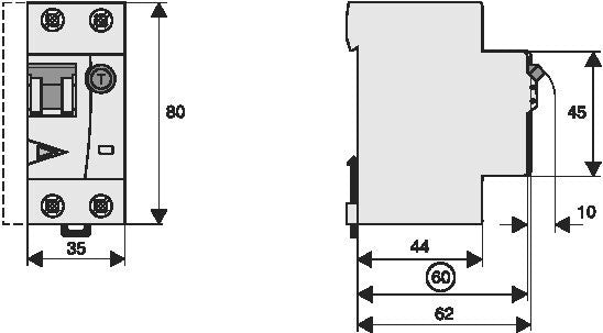 RCBO Aardlekautomaat 20A 300mA Type A 10kA C-Curve - 170577