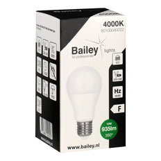 Bailey Ecobasic Led A60 E27 10W 4000K Opal Lamp - 80100040022 [2 Stuks]