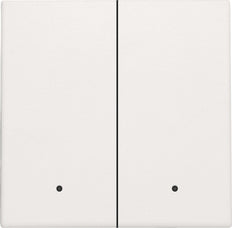Niko Dubbele Elektronische Schakelaar Met LED Feedback Lens Wit - 101-32004 [2 Stuks]