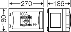 Hensel Enystar FP 5104 Schakelcabine 100A 4P IP65 - FP 5104