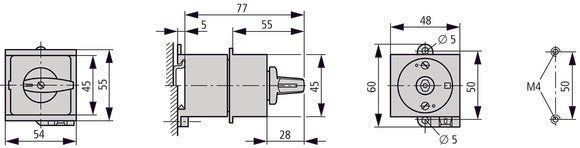 Eaton T0 Bedieningsschakelaar 20A Hand-0-Auto - 026991