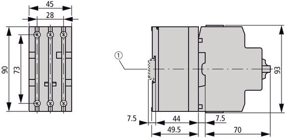 Eaton 3-Pool Huidige Begrenzer 63A 690V - 082881