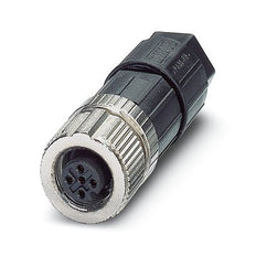 M12 4-Pin Unshielded Connector With Push-Lock Spring - 1424655