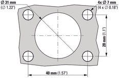 Eaton R9 Cilinder Hangslot Grip Lock Handvat Zwart Blauw - 191849