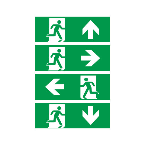 Led Pro-Portal Nooduitgang Sticker Set - 40010044