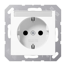 JUNG A500 Wandcontactdoos Met Tekstveld 16A 250V - A1520NBFNAWW