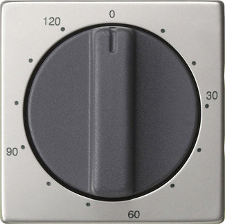 Gira System 55 Stainless Steel 120-Min Timer Switch Cover - 0642600