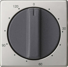 Gira System 55 Stainless Steel 120-Min Timer Switch Cover - 0642600