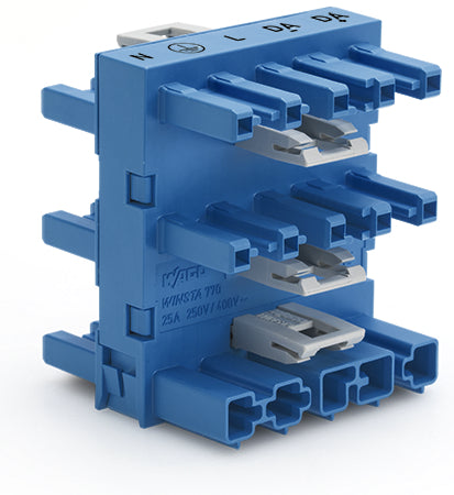WAGO WINSTA MIDI 5-Weg Verdeelconnector Blauw - 770-1947