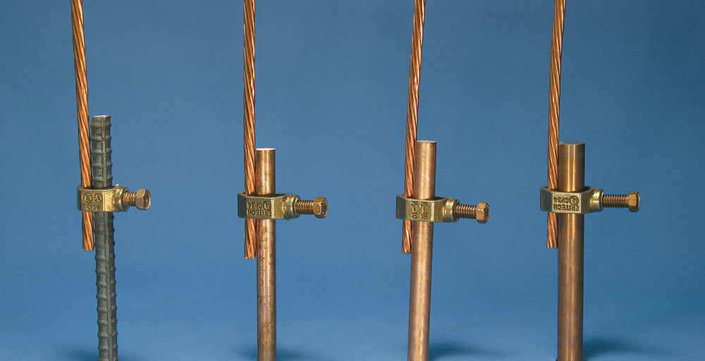 Bronze Ground Rod Clamp For 5/8-3/4 Inch Rods - 158170