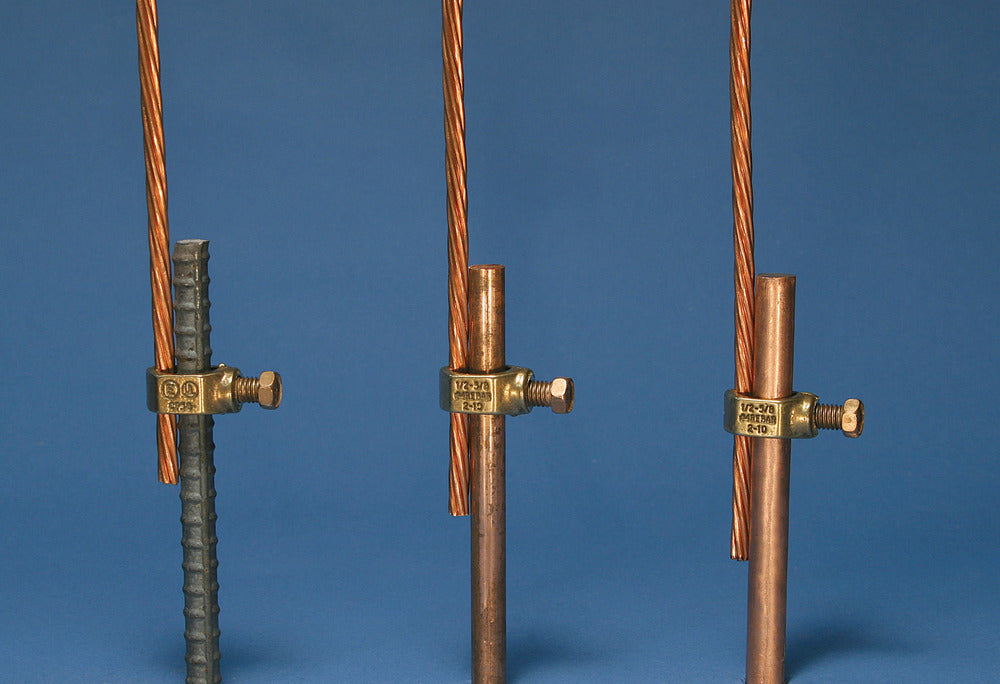 Bronzen Aardstaaf Klem 12.5mm Voor 50mm² Geleider - 158260