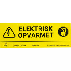 Heat Tracing Warning Label For Pipes And Tanks - 749153-000 [5 Pieces]