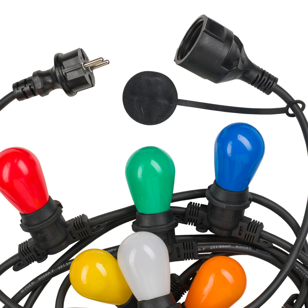 Commercial Grade E27 String Light 40 Sockets 20M IP44 - 145077