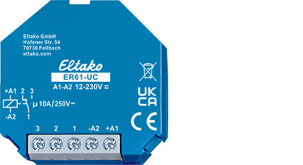 Eltako Er61-Uc Elektronisch Schakelrelais 10A 250V - 61001601