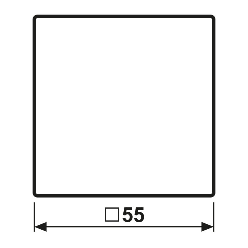 Jung A500 Controle Afdekking Mocha Enkele Knop - A1700MO