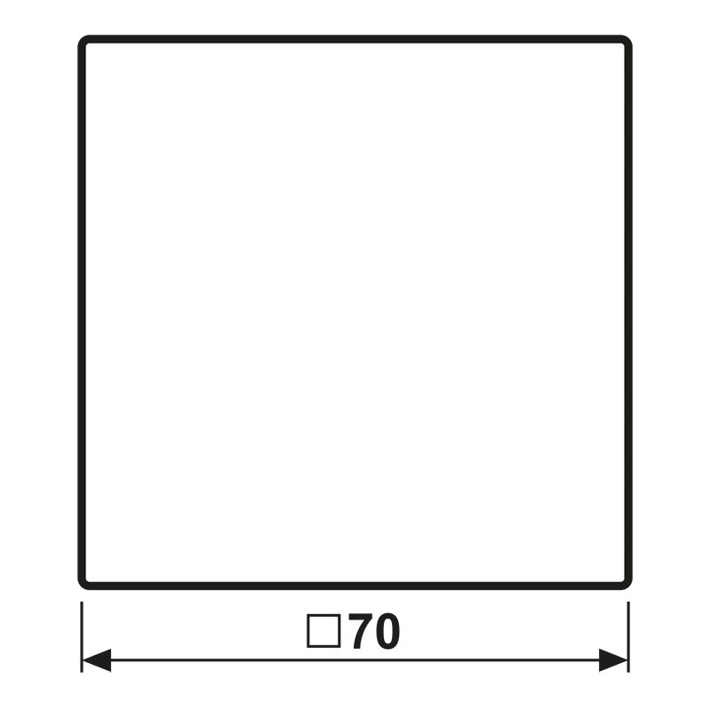 Jung LS1700 Control Cover Standard White - LS1700