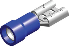 Conex Blue PVC Spade Connector 1.5-2.5mm² 4.8x0.5 - CE080203 [100 Pieces]