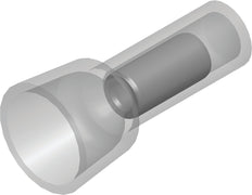 Geïsoleerde Koperen Eindconnector 4.0-6.0mm² Transparant 100pk - CE130103 [100 Stukken]