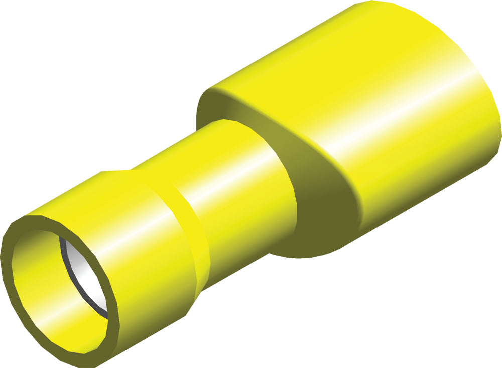 PVC Geïsoleerde Spade Connector 4.0-6.0mm² Geel - CE100301 [100 Stuks]