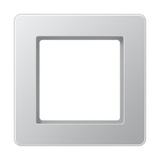 Jung A Flow Enkele Afdekking Frame Aluminium - AF581BFAL