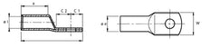 Cimco Tubulaire Kabeloog E-Cu 35mm² M10 - 180734 [5 Stuks]