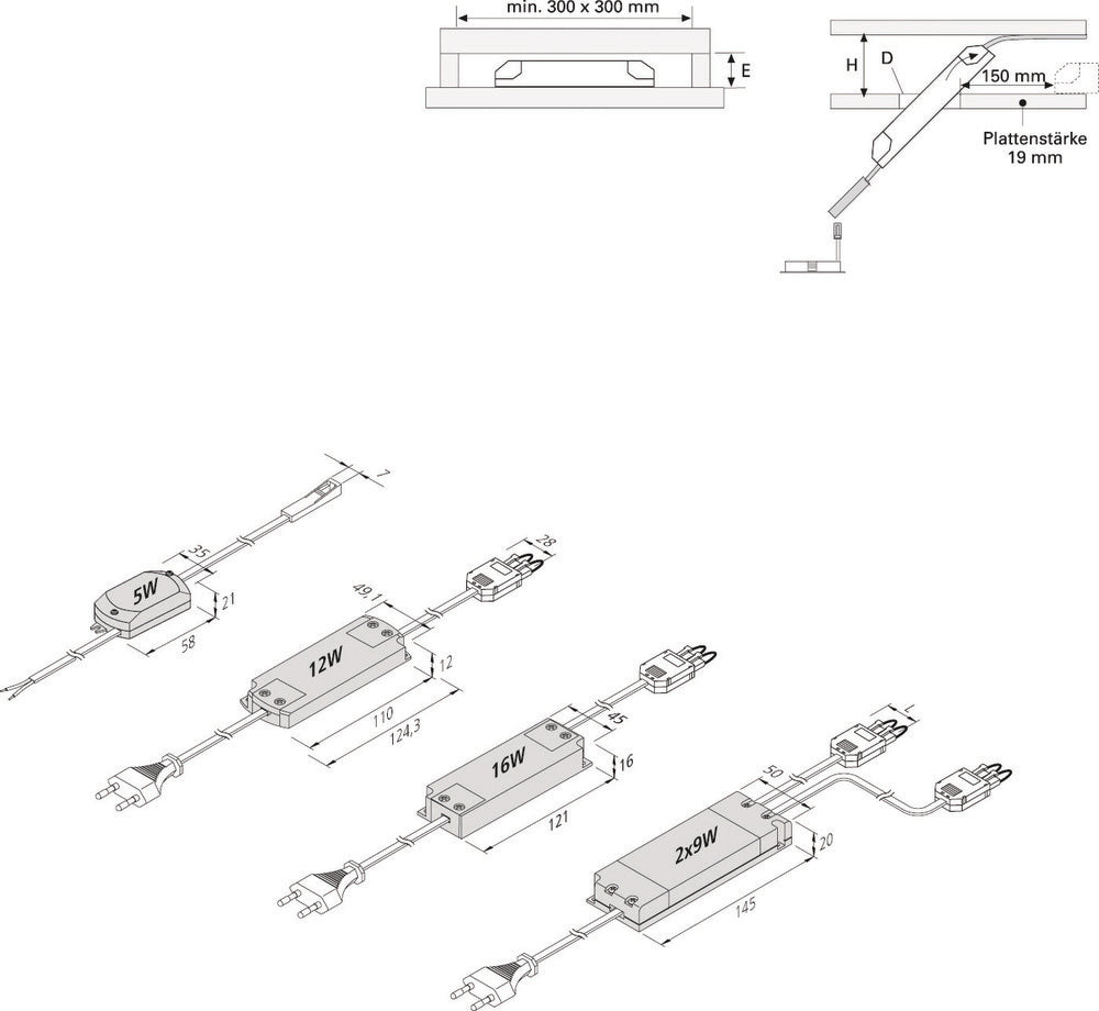 Hera Led 350 Professioneel Aansluitsnoer 2M - 21525062001 [2 Stuks]
