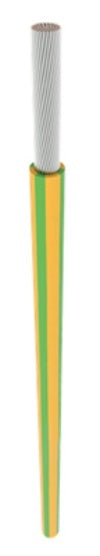 H07V2-K TC UV Protected 6mm² Cable Green Yellow - 186811 [10 Meters]
