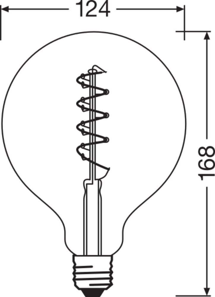 OSRAM Vintage 1906 LED Globe E27 4W Dimbaar Goud - 4058075270008