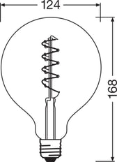 OSRAM Vintage 1906 LED Globe E27 4W Dimbaar Goud - 4058075270008