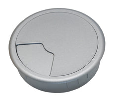 60mm Kabelbeheer Grommet Zilver Grijs - 49.80.019 [2 Stuks]