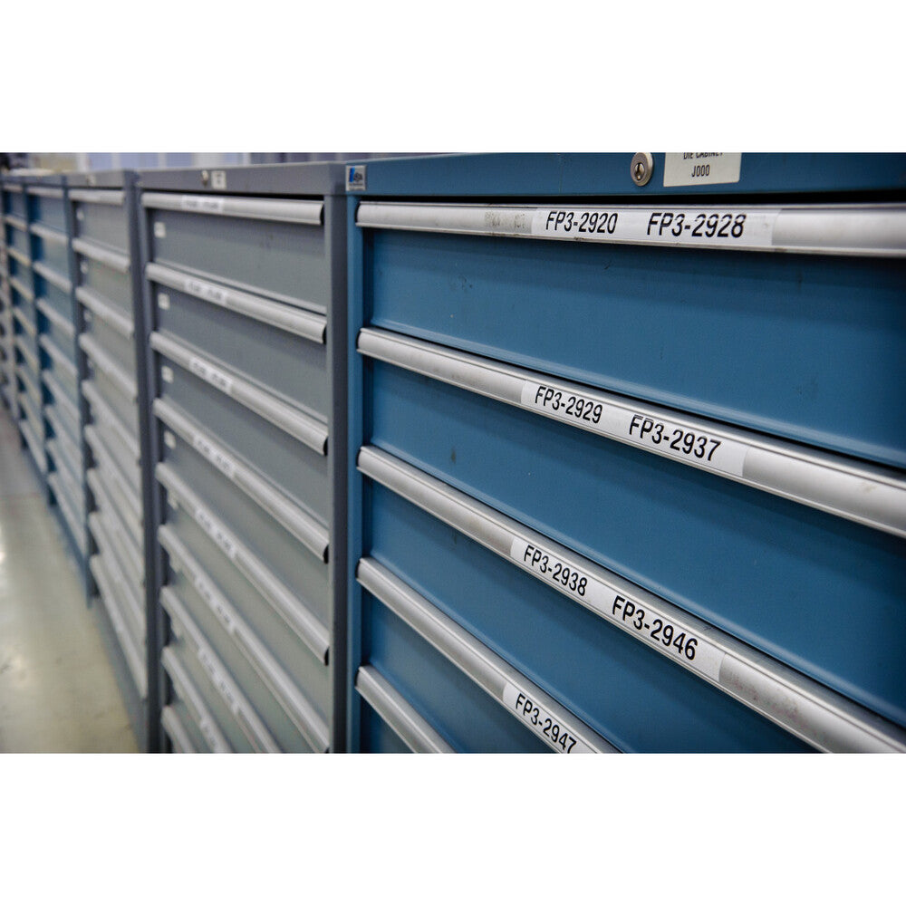 Brady M211 Witte Vinyl Etikettape 19mm X 6.4m Zwarte Afdruk - 142797