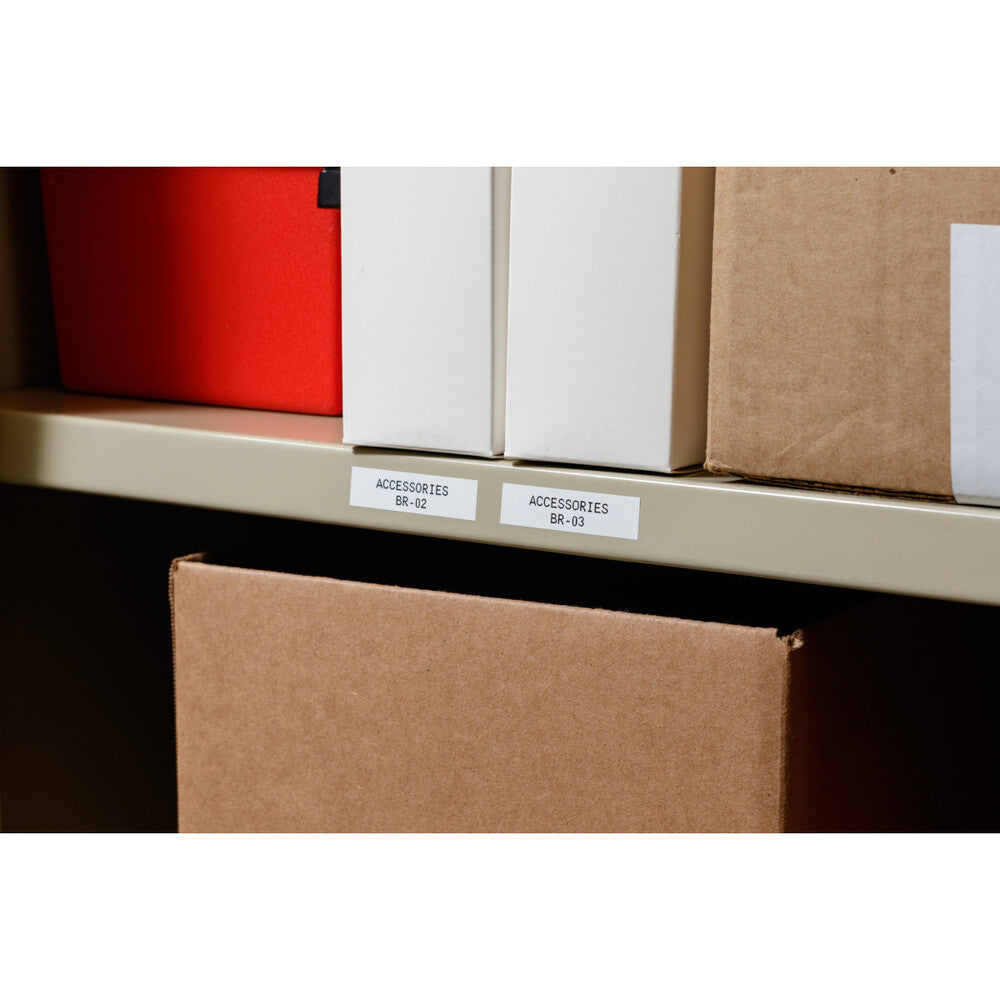 Brady M211 Witte Vinyl Etikettape 19mm X 6.4m Zwarte Afdruk - 142797