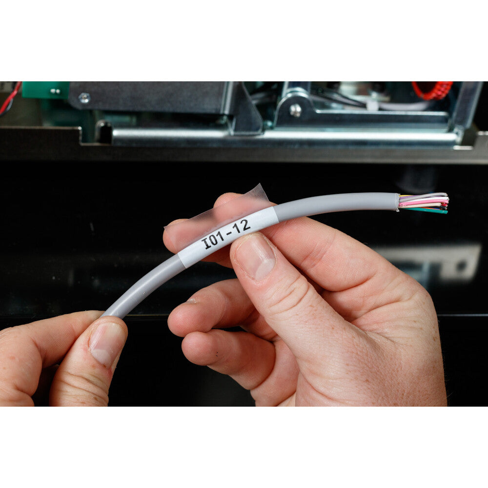 Brady M211 Zelf Lamineren Draadlabel 25.4mm Zwart Wit - 110928