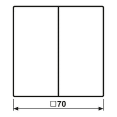 KNX LS990 Series Double Switch Black Graphite - LS102SWM