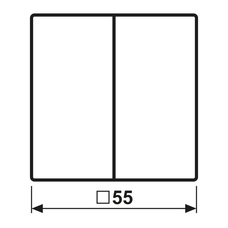 Jung Knx F10 Dubbele Wip Schakelaar Alpine Wit As500 - As102ww