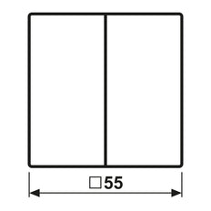 Jung Knx F10 Dubbele Wip Schakelaar Alpine Wit As500 - As102ww