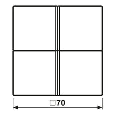 Jung F40 LS 4 Knop KNX Bedieningspaneel Matt Wit - LS404TSAWWM