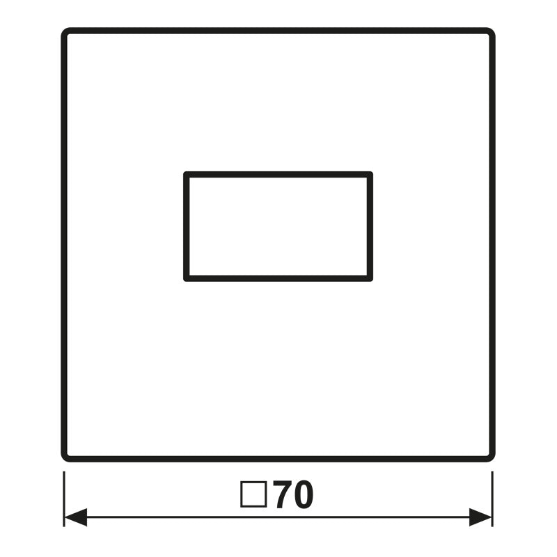 Jung LS990 USB Socket Afdekking Plaat Grafiet Zwart - LS1969USBSWM