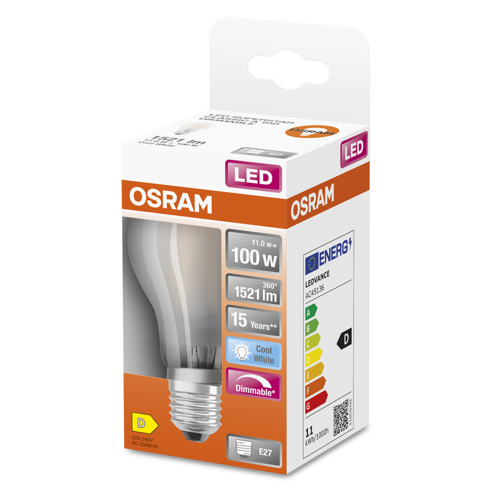 Osram Led E27 11W Dimbare Classic Lamp 4000K - 4058075434707