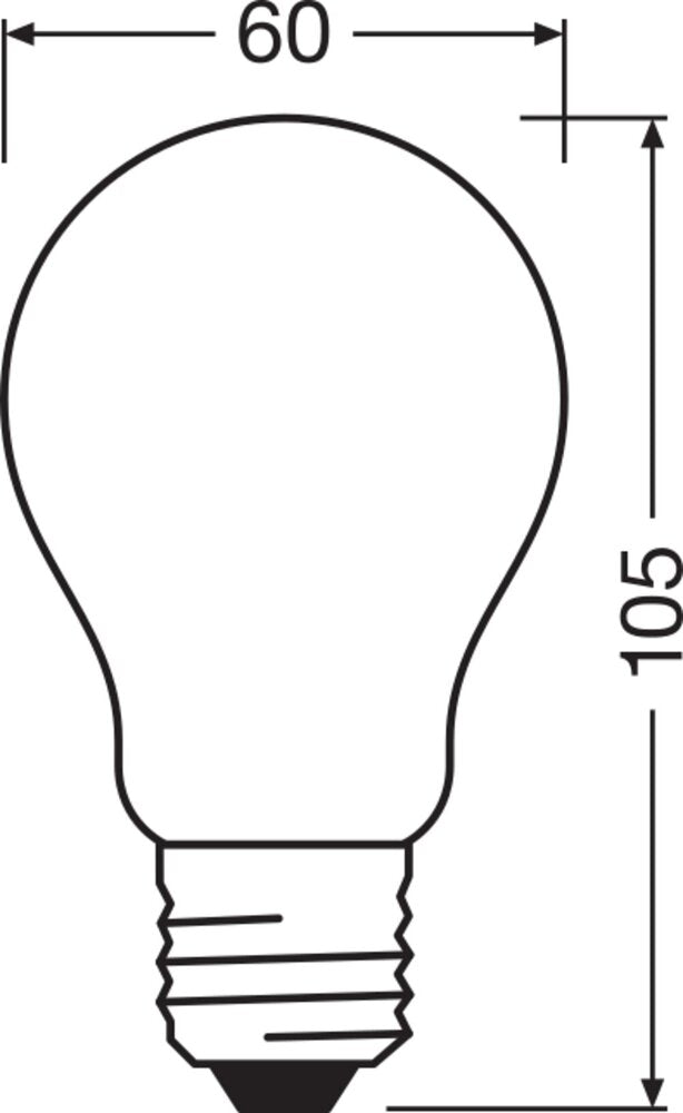 Osram Led E27 11W Dimbare Classic Lamp 4000K - 4058075434707