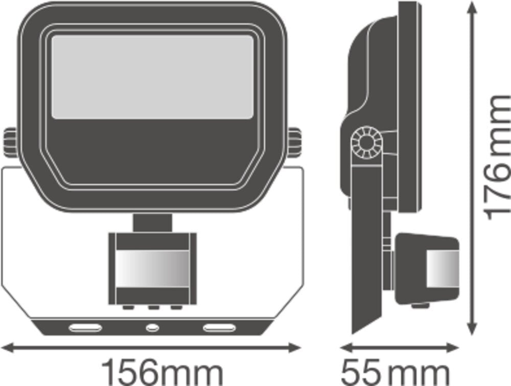 Led Floodlight 20W 3000K Met Bewegingssensor - 4058075460935