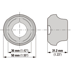 Eaton M22 Emergency Stop Guard Ring IP65 - 198596