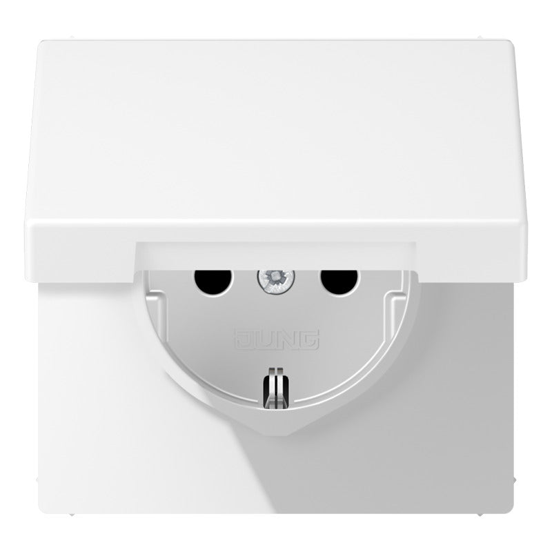 Jung LS990 16A Beschermde Wandcontactdoos Met Veiligheidsafdekking - LS1520NBFKIKLWWM
